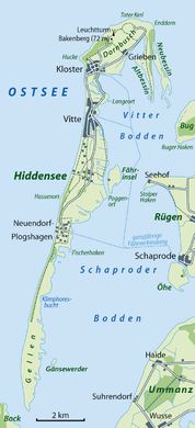 Karte Hiddensee