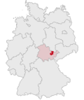 Localização de Saale-Holzland na Alemanha