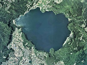 Аэрофотосъёмка озера в 2018 году.