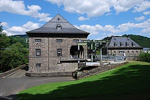 19. Platz: Matthias Böhm mit Laufwasserkraftwerk in Finnentrop-Lenhausen im Kreis Olpe