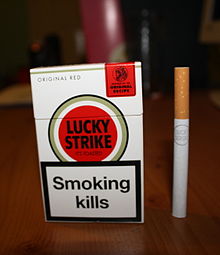 One of British American Tobacco's most popular products "Lucky Strike" Lucky Strike Red.JPG