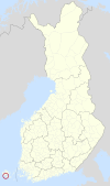Mariehamn Finlandiako mapan