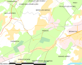 Mapa obce Franois