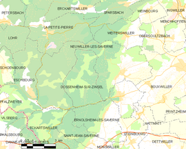 Mapa obce Neuwiller-lès-Saverne