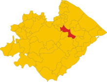Localisation de Montefelcino