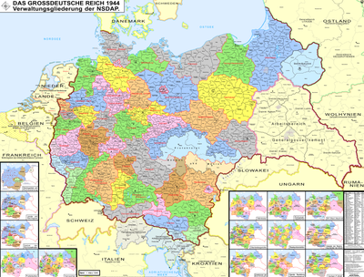 Administrative units of the Nazi Party in 1944 NS administrative Gliederung 1944.png