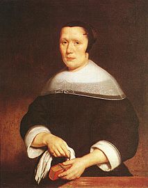Portrait d'une femme 1667 Nicolaes Maes.