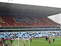 The north stand at Villa Park - complete with 1982 banner
