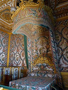 Bed of Marie Antoinette at Palace of Fontainebleau by Jean-Baptiste-Claude Sené (1787)