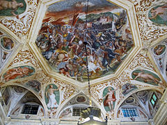 Palazzo Angelo Giovanni Spinola, frescoes of the atrium