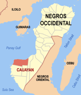 Cauayan na Negros Ocidental Coordenadas : 9°58'N, 122°37'E