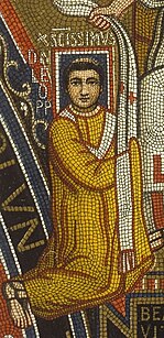 Leo III. auf einem Mosaik