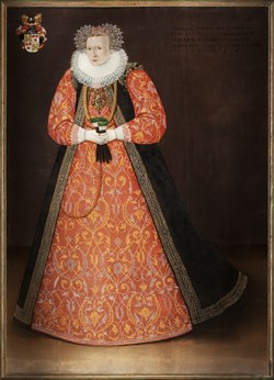 Amalia von Hatzfeldtin muotokuva vuodelta 1596. Sijaitsee Skoklosterin linnassa.