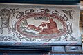 Stará radnice Prachatice – detaily fresek – alegorie – římsa – TEMPERANTIA