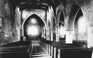The interior of the church in 1891