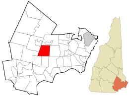 Location in Rockingham County and the state of New Hampshire.