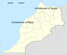 Roman Catholic dioceses of Morocco map.png