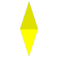 Rombo sottile: unione per il lato minore di due triangoli aurei isosceli acutangoli