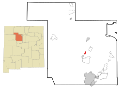 Location of Jemez Pueblo, New Mexico