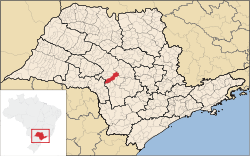 Localização de Agudos em São Paulo