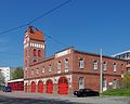 Feuerwehrgebäude (Schlauchturm und rechter Gebäudeteil) der Feuerwache Schkeuditz