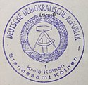 Abdruck Siegel Nr. 1 Köthen (1959)