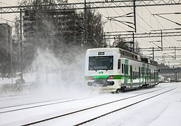 Entrée d’un train en gare.