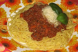 Spaghettis à la bolognaise