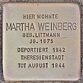 Stolperstein für Martha Weinberg in Zossen