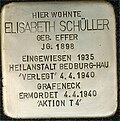 Stolperstein für Elisabeth Schüller (Großer Griechenmarkt 93)