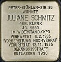 Stolperstein für Juliane Schmitz (Peter-Stühlen-Straße 86)