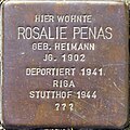 Stolperstein für Rosalie Penas (Mozartstraße 26)