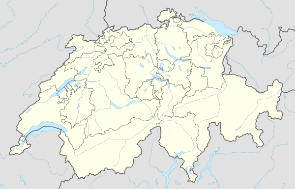 Mapa konturowa Szwajcarii