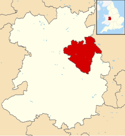 Телфорд и Рекин показаны в Шропшире и Англии