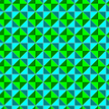 Revestimiento demirregular con triángulos; ignorando los colores, pertenece a p4m, de lo contrario sería c2m