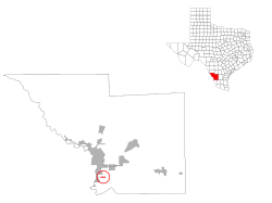 Vị trí trong Quận Webb, Texas