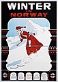 Winterliche Grußkarte, Norwegen, 1907
