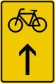 Zeichen 442-30 Vorwegweiser für Fahrradfahrer (geradeausweisend)