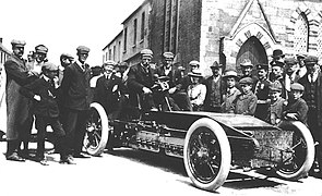 Alexander Winton sur sa Winton Bullet à la Coupe automobile Gordon Bennett de 1903
