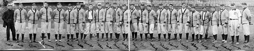 Die Detroit Tigers von 1909 (AL-Sieger)