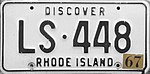 Номерной знак Род-Айленда 1967 года.jpg