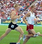 Tomasz Szymkowiak (rechts) wurde Siebter im ersten Vorlauf und schied damit aus