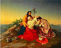 Adolf Weidlich: Požehnání na hoře (1842)