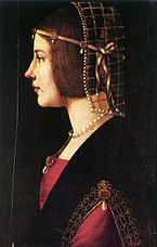Портрет грофице Вичи, Лаура Гуискарди де Кандија, 1490
