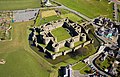 Luftbild von Beaumaris Castle