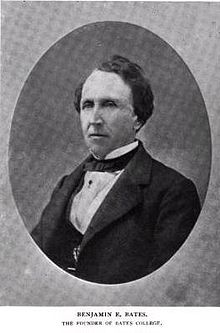 Benjamin Bates, philanthropist, business magnate, and namesake of Bates College Benjamin E Bates founder of Bates College.jpg