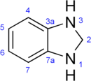 Skeletal formula of benzimidazoline