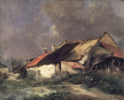 Vollon was also an accomplished painter of landscapes,[5] here Brooklyn Museum's After the Storm (c. 1877)