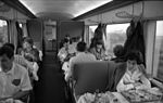 In the dining car, 1988