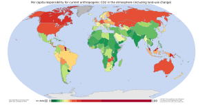 Per capita responsibility for current atmosphe...